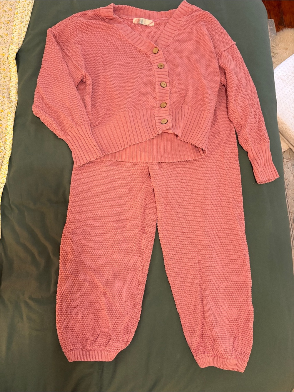 Free People Knit Button-Front Sweater & Jogger Set (Hailee Cardi Co-Ord)